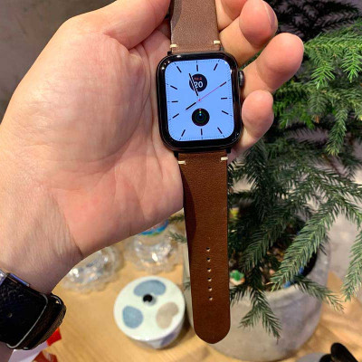 Dây Đeo Apple Watch 41mm 40mm 38mm, Chất Liệu Da Bò Cao Cấp, Phong Cách Vintage Hoài Cổ, Đơn Giản Và Tinh Tế, Tương Thích Các Phiên Bản Series 10/9/8/7/6/5/4/3/2/1/SE/SE2