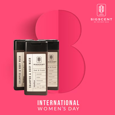 Sữa tắm dầu gội cho nam hương nước hoa 375ml Rebellious thương hiệu SIGSCENT- COMBO 3