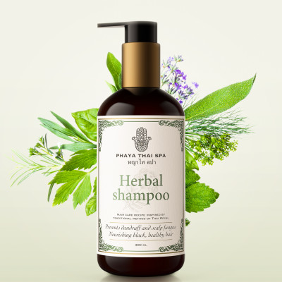 Dầu gội chiết xuất thảo mộc Phaya Thai 280ml giúp phục hồi tóc hư tổn, hạn chế gãy rụng tóc, giảm nấm, viêm da đầu