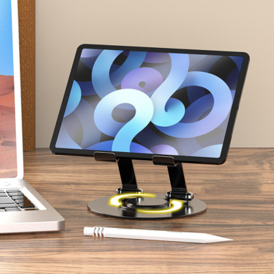 Kệ đỡ giá đỡ đế tản nhiệt cho máy tính bảng hợp kim nhôm gấp gọn xoay 360 độ nhiều nấc độ cao  K1- Hàng chính hãng