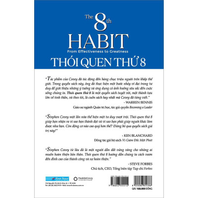 Sách - Thói Quen Thứ 8 - Từ Hiệu Quả Đến Vĩ Đại - Bìa Mềm