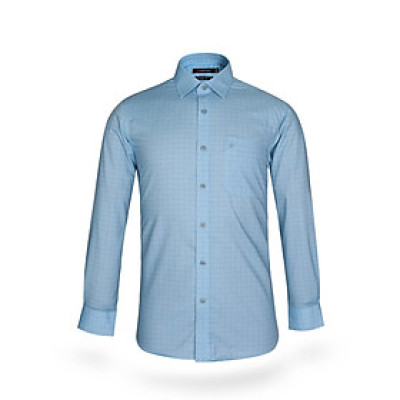 Áo sơ mi nam KHATOCO dài tay kẻ caro A1MD468T1-CNCR177-2411-D