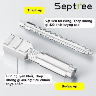Máy ép dầu ăn thực vật dùng trong gia đình. Thương hiệu Mỹ cao cấp Septree - X3. HÀNG CHÍNH HÃNG
