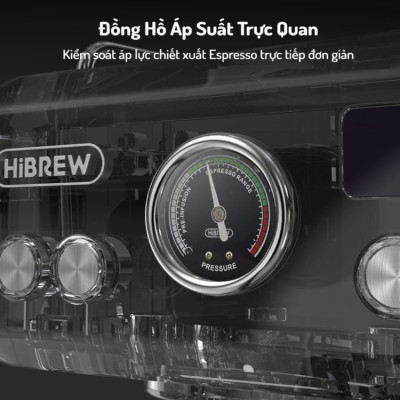 Máy pha cà phê Espresso chuyên nghiệp, thương hiệu Mỹ HiBREW cao cấp - H10A - HÀNG CHÍNH HÃNG