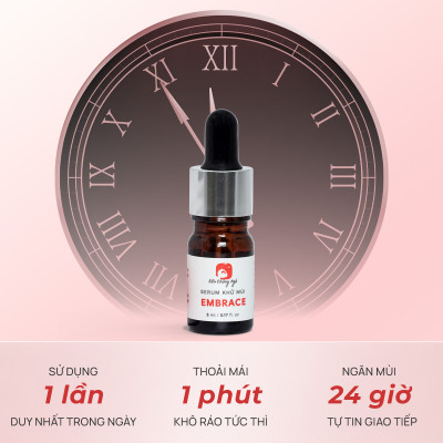 Combo 2 Serum khử mùi Embrace ngăn mùi hôi nách hôi chân hỗ trợ giảm mồ hôi và làm sáng vùng da dưới cánh tay