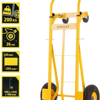 Xe Đẩy Tay 2/4 Bánh Cao Cấp Stanley SXWTD-MT519 (Tải Trọng 150/200kg)