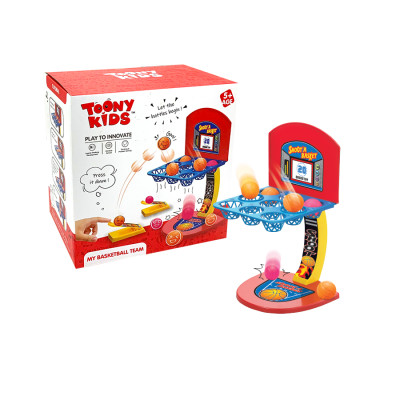 Đồ Chơi Bộ Bắn Bóng TOONYKIDS - Đồ Chơi Vận Động Cho Bé - MY BASKETBALL TEAM TN047 [Tặng Kèm Sticker]