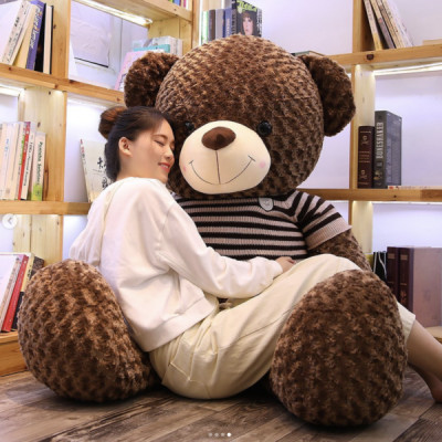 Thú nhồi bông Teddy mặc áo cute - Size từ 1m đến 1m7 - Quà tặng gấu bông teddy khủng lồ lông hoa cao cấp.