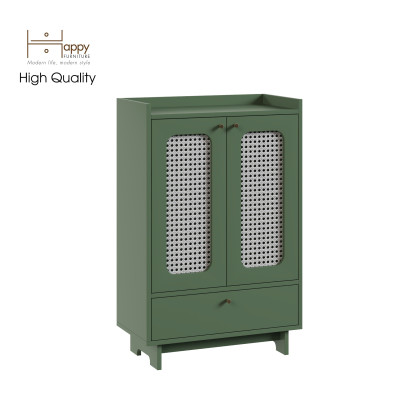 [Happy Home Furniture] MEYDAN, Tủ giày 2 cánh mây, 65cm x 34cm x 100cm ( DxRxC), TCM_055