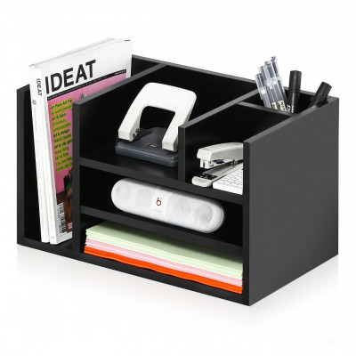 Kệ sách gỗ kệ sách mini trang trí bàn làm việc SMLIFE Atonio