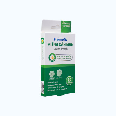 Miếng dán mụn Pharmacity hộp 36 miếng