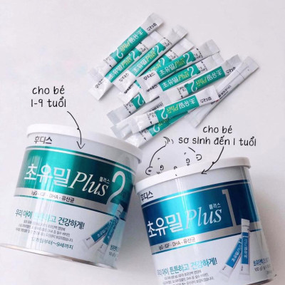 Sữa Non ILDong Foodis Choyumeal Plus Số 1, Hàng Nội Địa Hàn Quốc, Hộp 100 Gói Nhỏ - Bổ Sung Kháng Thể Tự Nhiên, Tăng Sức Đề Kháng và Miễn Dịch Giúp Bé Từ Sơ Sinh- 12 Tháng Khỏe Mạnh, Hạn Chế Ốm Vặt