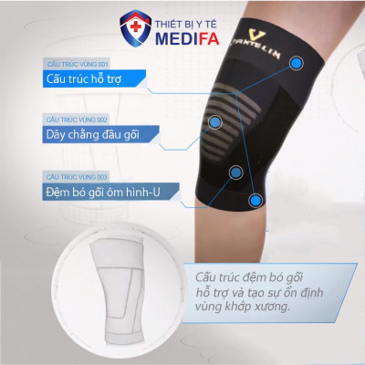 Băng Bảo Vệ Khớp Gối Bó Gối Vantelin Support Knee size M