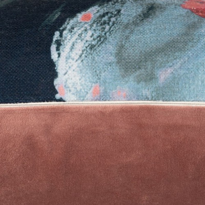 SCATTER BOX Vỏ Gối Cao Cấp nhập khẩu Ireland Anh Quốc JAGER màu NAVY/PINK kích thước 45x45 cm phong cách cổ điển