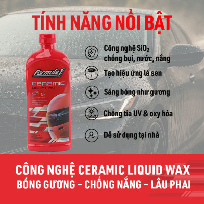 Sáp Phủ Bóng Sâu Ceramic SiO2 FORMULA 1 617029 473ml Bảo Vệ UV Độ Bóng Cao Bền Màu - Nhập Khẩu Chính Hãng