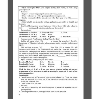 Sách - Hướng dẫn giải chi tiết đề luyện thi tốt nghiệp THPT môn tiếng anh theo cấu trúc đề thi 2025 (HA)