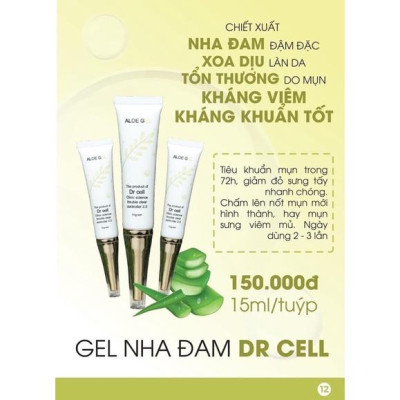 Gel Nha Đam Chấm Mụn Dr Cell 15ml