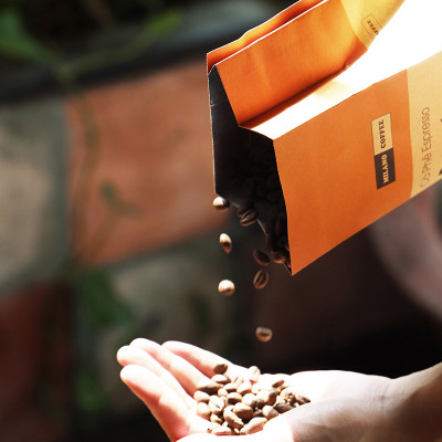 Cà phê hạt 100% ROBUSTA rang mộc nguyên chất MILANO COFFEE 250gr