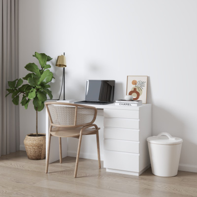 [Happy Home Furniture] MACRO, Bàn làm việc - 5 ngăn kéo,  120cm x 45cm x 75cm ( DxRxC), BAN_010