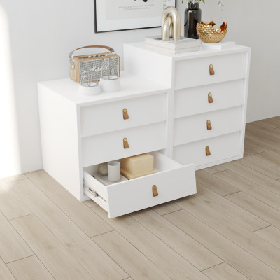 HAPPY FURNITURE , Tủ lưu trữ 3 ngăn kéo - CALYN , THK_310 , 50cm x 45cm x 47cm DxRxC