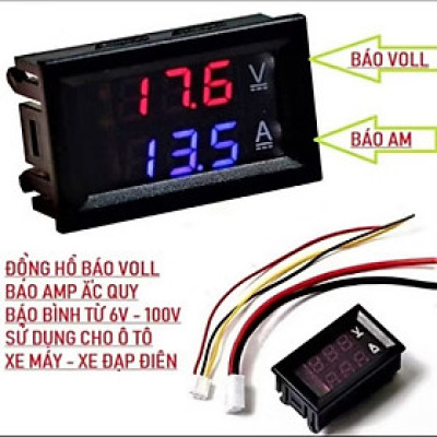 BÁO VON ẮC QUY TỪ 0V ĐẾN 100V THUẬN TIỆN CHO MỌI NGƯỜI