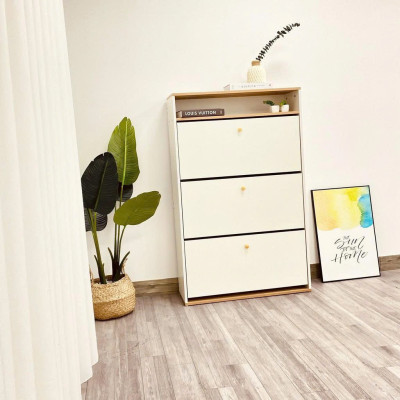 Tủ Giày Thông Minh Cánh Lật Tiết Kiệm Diện Tích 3 Tầng 6 Ngăn Sức Chứa Khủng Chống Mùi Hôi - GP112 