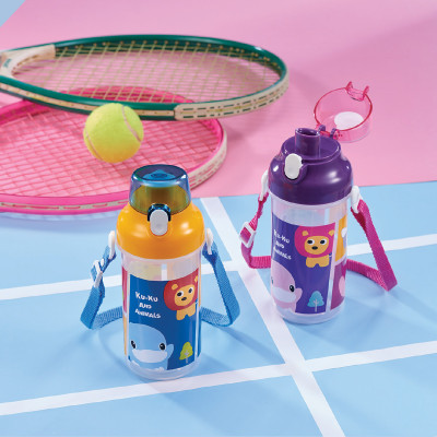 Bình nước cho bé từ 2 tuổi KU.KU Duckbill nhựa PP cao cấp 500ml ku5602a