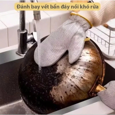 Găng Tay Rửa Chén Sợi Bạc Cách Nhiệt Đa Năng - Bảo Vệ Tay, Tiện Dụng Trong Nhà Bếp - HÀNG CHÍNH HÃNG MINIIN