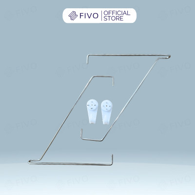 Móc Treo Inox Và Đinh 4 Chân PK05 Dùng Cho Kệ Gỗ Treo Tường, Bền Bỉ Và Chắc Chắn