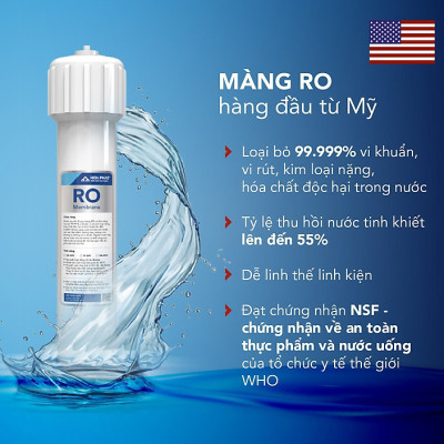 Máy lọc nước RO nóng lạnh 10 cấp lọc Hòa Phát HWBR3B1021T - đạt chuẩn uống trực tiếp tại vòi - bảo hành 36 tháng - Hàng Chính Hãng