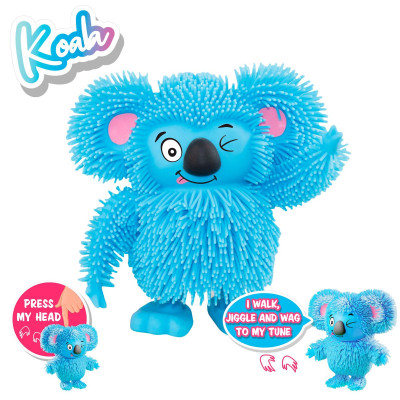 Đồ Chơi Đồ Chơi Thú Cưng Nhún Nhảy Koala Xanh Vui Vẻ JIGGLY PETS JP007F-BL