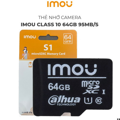 THẺ NHỚ 64Gb/32Gb IMOU MICRO SDHC CLASS 10 CHUYÊN DÙNG CHO CAMERA IP, MÁY ẢNH, ĐIỆN THOẠI,... - HÀNG CHÍNH HÃNG