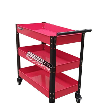 XE ĐẨY DỤNG CỤ 3 NGĂN dùng cho gagare, tiệm sửa xe, tiệm rửa xe, xưởng, gia đình