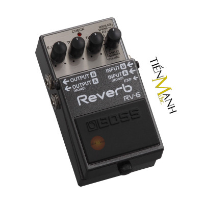 Phơ Guitar Boss RV-6 Reverb Graphic Equalizer - Bàn Đạp Fuzz Pedals Effects RV6 Hàng Chính Hãng - Kèm Móng Gẩy DreamMaker