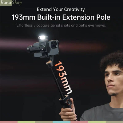 Hohem ISteady M7 - Gimbal Chống Rung Cho Smartphone, Điều Khiển Cảm Ứng Từ Xa,Tích Hợp Cảm Biến AI, Tải Trọng 500g - Hàng Chính Hãng