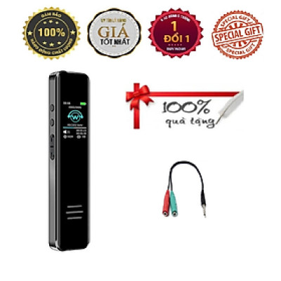 ROGTZ - Máy ghi âm kỹ thuật số AZONE T68, 8GB, Pin sạc, Thiết kế hiện đại, Chất liệu cao cấp, Loại bỏ tạp âm, Dung lượng pin cao, Nhiều tính năng thông minh, Nghe nhạc MP3, Lặp lại, Phát ngẫu nhiên, Hẹn giờ tự động, Bộ nhớ trong 8GB, Hàng Chính Hãng