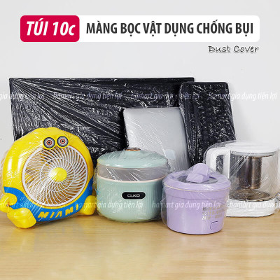 Túi 10 Màng Bọc Phủ Đồ Gia Dụng Chống Bụi Bọc Lồng Quạt Nồi Cơm Điện Lò Vi Sóng Bảo Quản Tiện Lợi