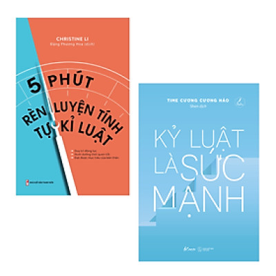 Combo 2 Cuốn Phát Triển Bản Thân Hay- 5 Phút Rèn Luyện Tính Tự Kỷ Luật+  Kỷ Luật Là Sức Mạnh