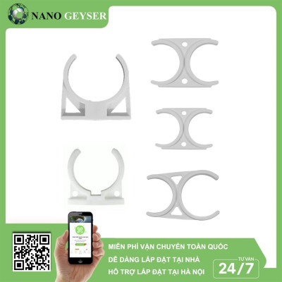 Càng cua máy lọc nước, Kẹp đôi nối lõi lọc, Kẹp đơn cố định lõi lọc - Hàng Chính Hãng