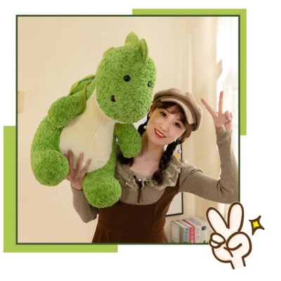 Thú nhồi bông khủng long đeo Balô quả bơ đáng yêu - Size 55cm đến 65cm - Quà tặng gấu bông khủng long êm mịn cho bé.