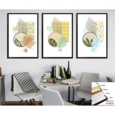 TRANH BỘ 3 TREO TƯỜNG CỠ ĐẠI (30 x 40cm x3 bức) - PHONG CÁCH BẮC ÂU- TB31009FGC9