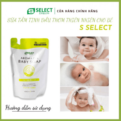 SỮA TẮM TINH DẦU THIÊN NHIÊN CHO BÉ S SELECT (GÓI REFILL)
