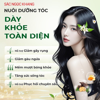 Bộ Đôi Gội Xả 26 Thảo Dược Sắc Ngọc Khang - Làm Sạch, Hỗ Trợ Phục Hồi & Chăm Sóc Tóc Mềm Mượt, Giảm Gãy Rụng