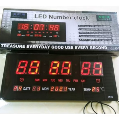 ĐỒNG HỒ LED TREO TƯỜNG BÁO GIỜ BÁO NHIỆT ĐỘ NGÀY THÁNG NĂM THỨ