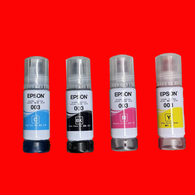 Mực cho máy in Epson L1110/ L3100/ L3110/ L3210/ L3150/ L3250/ L5190/ L5290/ L6500  ... ( Bộ 4 màu hoặc mua lẻ từng mầu: BK/C/M/Y ) - Hàng nhập khẩu