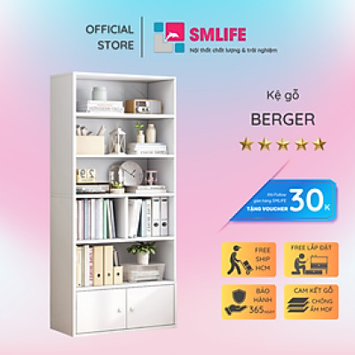 Kệ thông minh đỡ sách từ gỗ công nghiệp SMLIFE Berger