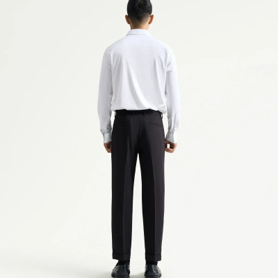 Áo sơ mi trắng nam vải bamboo dày dặn Form Fitted - RT 10F24SHL095 | ROUTINE CÀ MAU