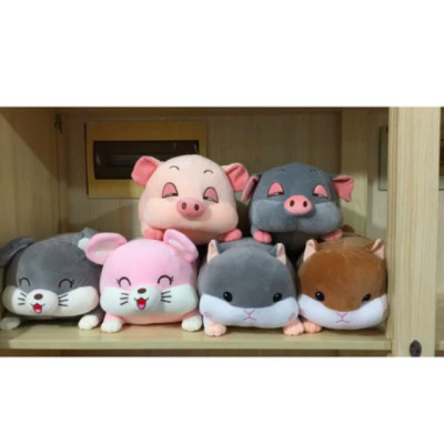 Thú nhồi bông chuột hamster đang yêu - Size từ 50cm đến 90cm - Quà tặng gấu bông chuột hamster làm gối ôm êm mịn cho bé.