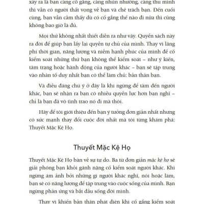 Thuyết Mặc Kệ Họ – Bí Quyết Giải Thoát Bản Thân Khỏi Áp Lực Của Người Khác