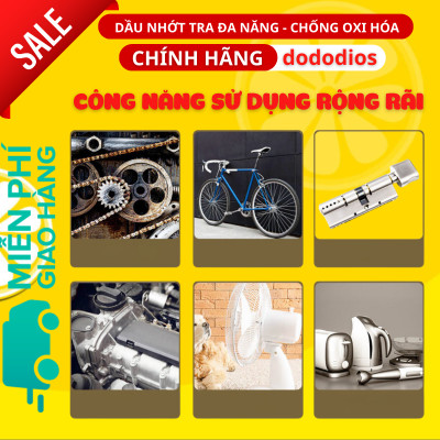Dầu Máy Làm Trơn Ổ Khóa, Máy Móc, Quạt Điện - Công Thức Không Mùi An Toàn Khi Sử Dụng - Lọ 60ml - Hàng chính Hãng dododios